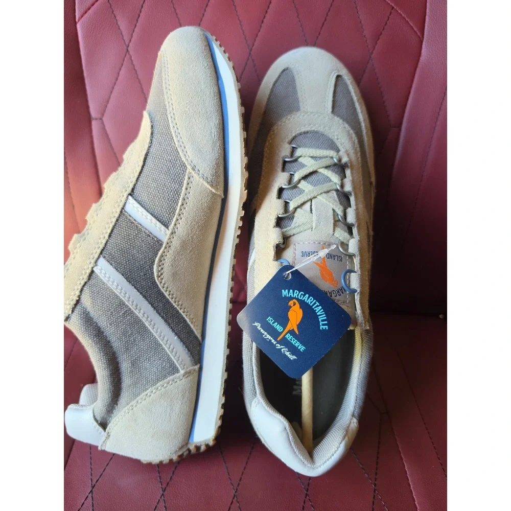 New In Box Margaritaville Equator Light Brown Men's Athletic Shoes Size 9.5